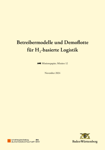 Betreibermodelle und Demoflotte für H2-basierte Logistik